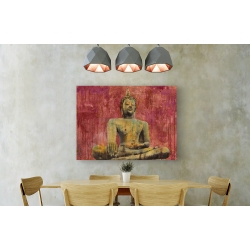 Wall art print and canvas. Dario Moschetta, Golden Buddha