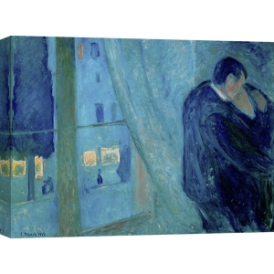 Tableau sur toile. Edvard Munch, Le Baiser