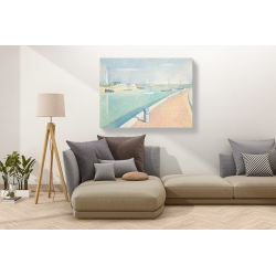 Wall art print and canvas. Georges Seurat, The Channel of Gravelines
