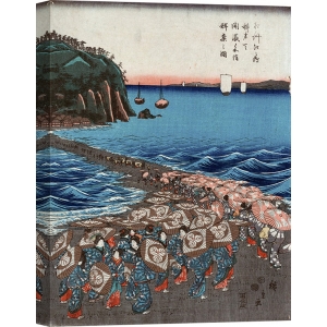 Wall art print and canvas. Ando Hiroshige, Opening celebration of Benzaiten II