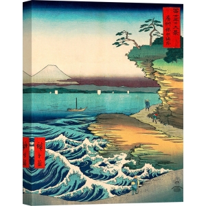 Tableau Japonais. Ando Hiroshige, La côte de Hoda 