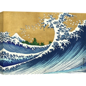 Tableau Japonais. Hokusai, La grande vague de Kanagawa (Fuji)
