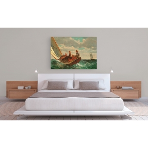 Tableau sur toile. Winslow Homer, Breezing Up (A Fair Wind)