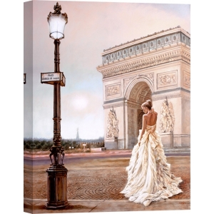 Wall art print and canvas. John Silver, Romance in Paris II