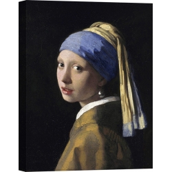 Cuadro famoso en canvas. Vermeer Jan, La joven de la perla