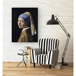 Cuadro famoso en canvas. Vermeer Jan, La joven de la perla