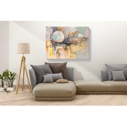 Wall art print and canvas. Lucas, Moon Setting