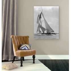 Wall art print and canvas. Edwin Levick, The Schooner Half Moon at Sail, 1910s