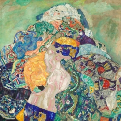 Kunstdruck, Leinwandbilder, Poster Gustav Klimt, Baby (Die Wiege)
