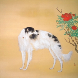 Kunstdruck, Leinwandbilder, Poster Hashimoto, Hund aus Europa