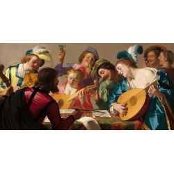 Wall art print, canvas and poster by Gerrit van Honthorst, The concert