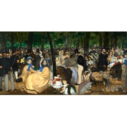 Kunstdruck, Leinwandbilder, Poster Manet, Musik in den Tuilerien