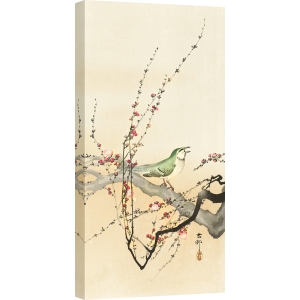 Art print, canvas, poster by Ohara Koson, Songbird and plum blossom