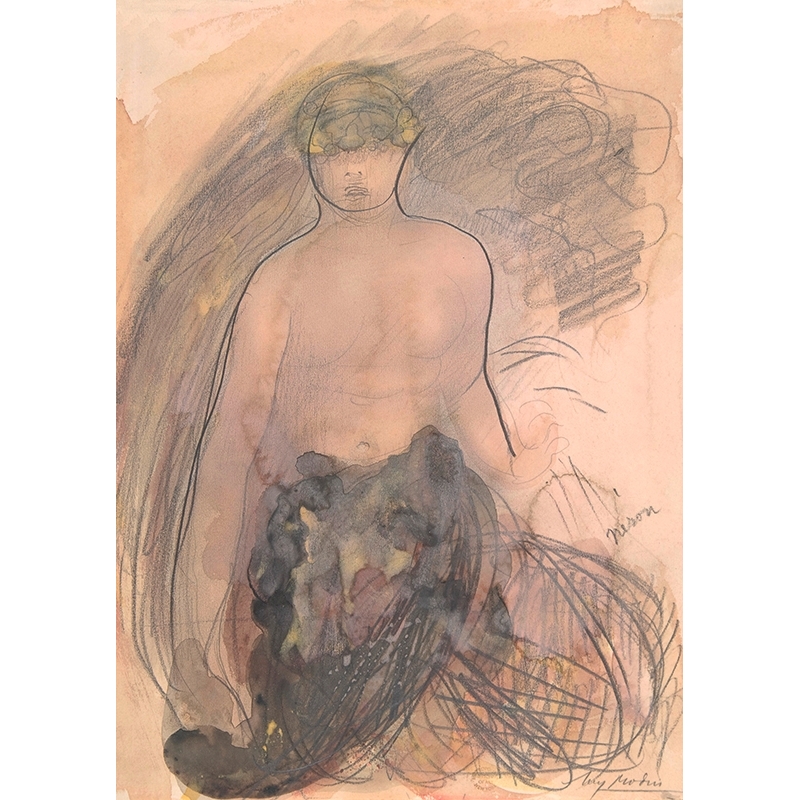 Quadro, poster, stampa su tela. Disegno di Auguste Rodin, Nerone