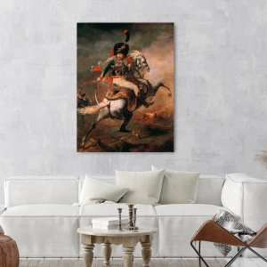 Tableau toile, affiche, poster Gericault, Officier de cavalerie