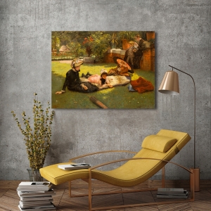 Tableau toile, affiche, poster James Tissot, En plein soleil