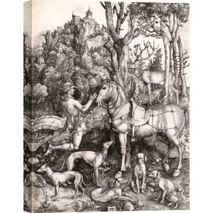 Wall art print, canvas and poster by Durer, St Eustace