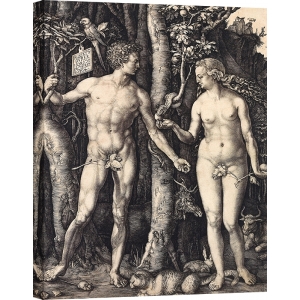 Tableau toile, affiche, poster Dürer, Adam et Eve