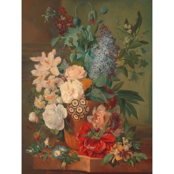 Cuadro, poster y lienzo, Brandt, Flores en un jarrón de terracota