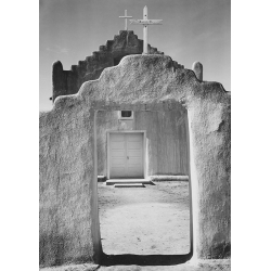 Art Print Ansel Adams, Church, Taos Pueblo, New Mexico, 1942