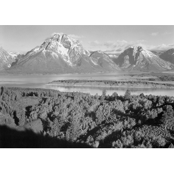 Stampa Ansel Adams. Mount Moran, Grand Teton National Park, Wyoming