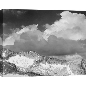 Tableau sur toile, affiche de Ansel Adams Clouds - White Pass