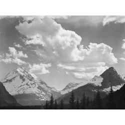 Art Print, photo by Ansel Adams, Glacier National Park, Montana I