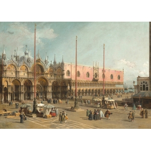 Tableau toile, affiche, poster Canaletto, Place Saint-Marc à Venise