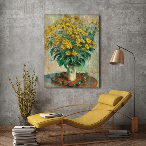 Kunstdruck, Leinwandbilder, Monet, Jerusalem artichoke flowers