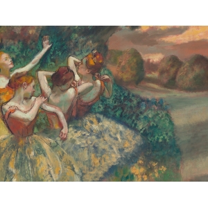 Kunstdruck, Leinwandbilder, Poster Edgar Degas, Vier Ballerinas