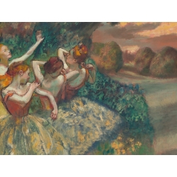 Cuadro, poster y lienzo, Edgar Degas, Cuatro bailarinas