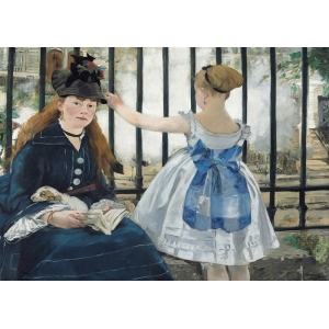 Quadro, stampa su tela, poster. Edouard Manet, La ferrovia