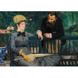 Art print, canvas and poster. Edouard Manet, In the Conservatory