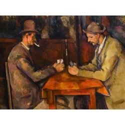 Kunstdruck, Leinwandbilder, Poster Paul Cezanne, Die Kartenspieler