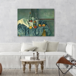 Cuadro, poster y lienzo, Paul Cezanne, Bodegón con botella de licor de menta