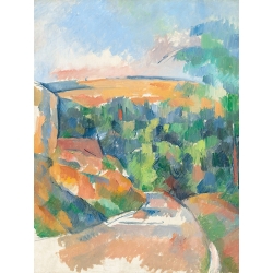 Cuadro, poster y lienzo, Paul Cezanne, La carretera con curvas