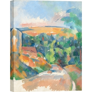 Wall art print, canvas, poster Paul Cezanne, The bend in the road