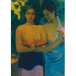 Wall art print, canvas and poster by Gauguin, Two Tahitian Women