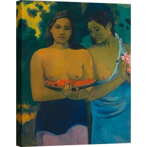 Cuadro, poster y lienzo, Paul Gauguin, Dos tahitianas