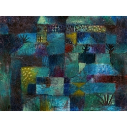 Quadro, stampa su tela. Paul Klee, Terraced garden