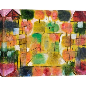 Wall art print, canvas and poster by Paul Klee, Tree and Architecture