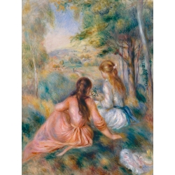Wall art print, canvas and poster. Pierre-Auguste Renoir, In the Meadow