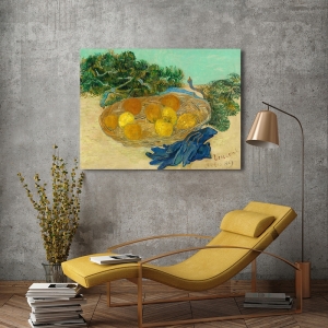 Tableau toile, affiche van Gogh, Nature morte avec des oranges