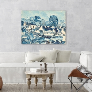 Cuadro, poster y lienzo, Vincent van Gogh, Paisaje con casas