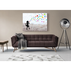 Wall art print and canvas. Masterfunk Collective, Love Bubbles