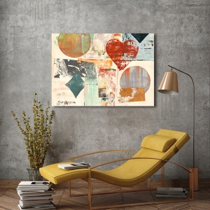 Abstract wall art print, canvas, poster. Peter Winkel, Pop Love 3