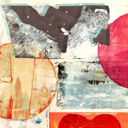 Abstract wall art print, canvas. Winkel, Pop Love 1, Moon &Sun