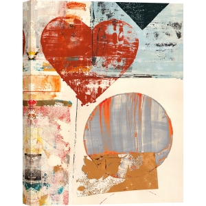 Tableau sur toile, affiche, Peter Winkel, Pop Love 3 (detail, Cœur)