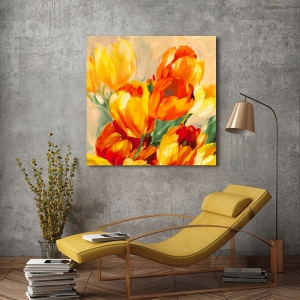 Leinwandbilder, poster, Jim Stone, Tulpen in der Sonne I