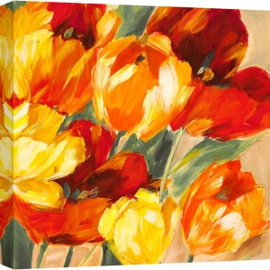 Quadro su tela fiori, poster. Jim Stone, Tulipani nel sole II